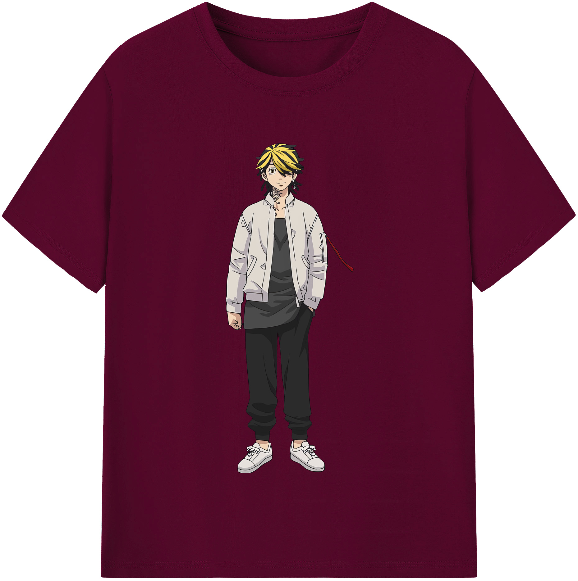 （画像用） 東京リベンジャーズ Tokyo Revengers レディースカジュアルプリントTシャツ（綿100％）